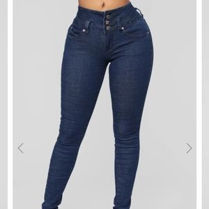 FashionNova 9" Rise 3-Button YMI Jeans